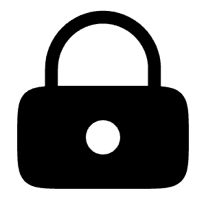 Lock Keyhole Icon from Solar Bold Set