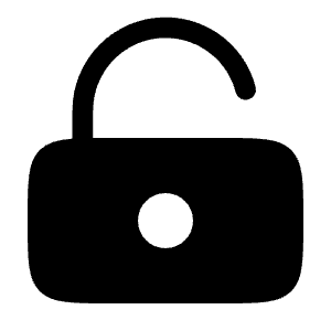 Lock Keyhole Unlocked Icon from Solar Bold Set | Free Download as SVG Vector and Transparent PNG | Streamline icons