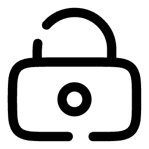 Lock Keyhole Icon from Solar Broken Set