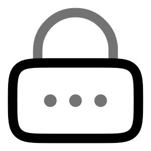 Lock Password Icon from Solar Line Duotone Set