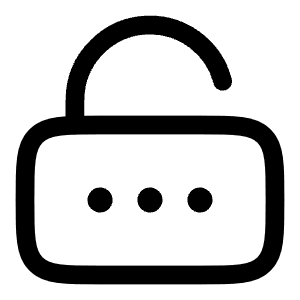 Lock Password Unlocked Icon from Solar Linear Set