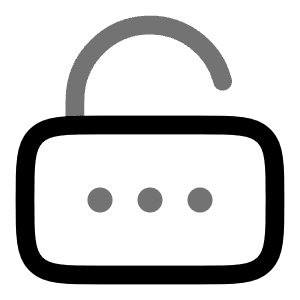 Lock Password Unlocked Icon from Solar Line Duotone Set