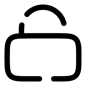 Lock Unlocked Icon from Solar Broken Set