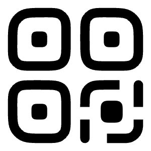 QR Code Icon from Solar Linear Set