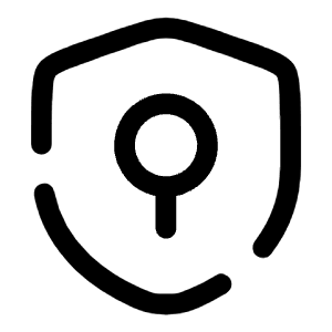 Shield Keyhole Minimalistic Icon from Solar Broken Set