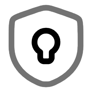 Shield Keyhole Icon from Solar Line Duotone Set
