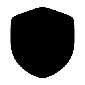 Shield Minimalistic Icon from Solar Bold Set
