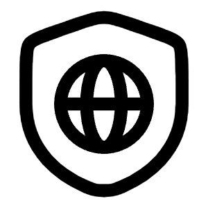 Shield Network Icon from Solar Linear Set
