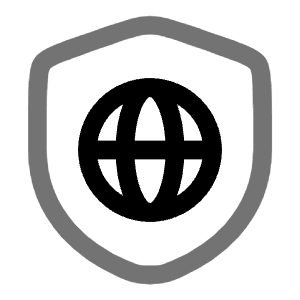 Shield Network Icon from Solar Line Duotone Set