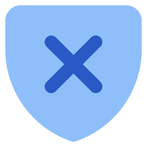 Shield Privacy Protection Off Disable Icon from Core Flat Set