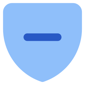 Shield Protection Moderator Remove Icon from Core Flat Set