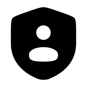 Shield User Icon from Solar Bold Set