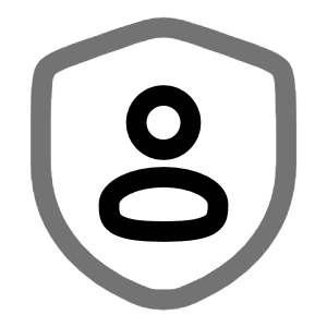 Shield User Icon from Solar Line Duotone Set