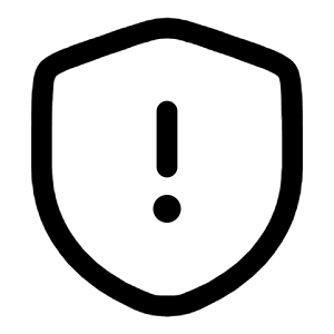 Shield Warning Icon from Solar Linear Set