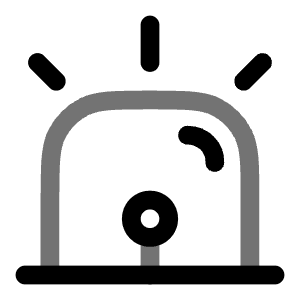 Siren Icon from Solar Line Duotone Set