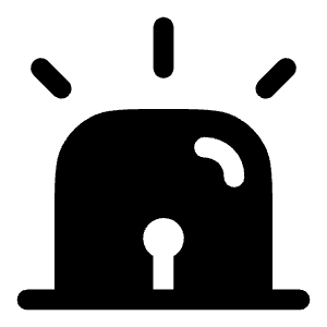 Siren Icon from Solar Bold Set