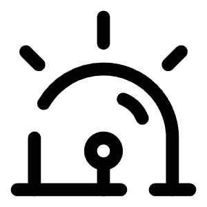 Siren Rounded Icon from Solar Broken Set