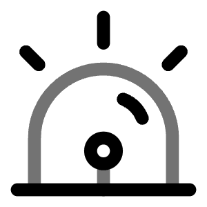 Siren Rounded Icon from Solar Line Duotone Set