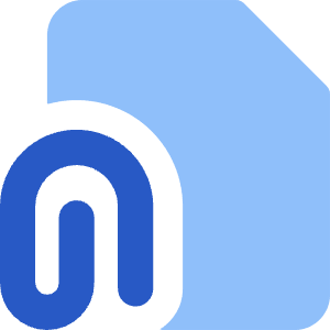 Email Attachment Document Icon from Core Flat Set