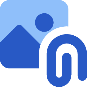 Email Attachment Image Icon from Core Flat Set