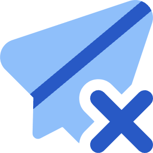 Send Cancel Undo Icon from Core Flat Set