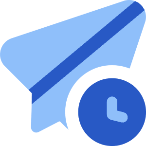 Send Schedule Icon from Core Flat Set