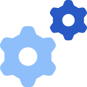 Cog Double Icon from Core Flat Set