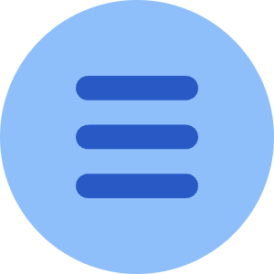 Hamburger Menu Circle Icon from Core Flat Set