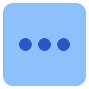 Horizontal Menu Square Icon from Core Flat Set