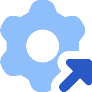 Open Settings Gear Icon from Core Flat Set