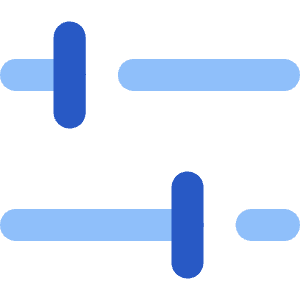 Settings Slider Configuration Horizontal Icon from Core Flat Set