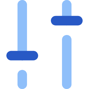 Settings Slider Configuration Vertical Icon from Core Flat Set