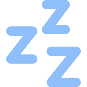Sleep Icon from Core Flat Set