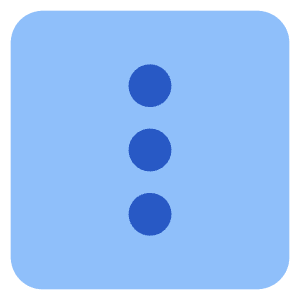 Vertical Menu Square Icon from Core Flat Set