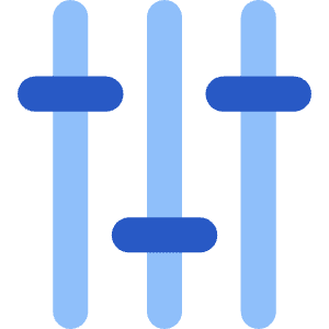 Vertical Slider 3 Icon from Core Flat Set