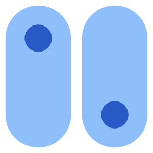 Vertical Toggle Button Icon from Core Flat Set