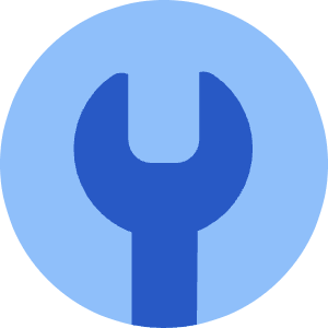 Wrench Circle Icon from Core Flat Set