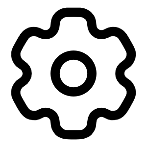 Settings Icon from Solar Linear Set