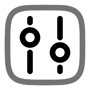 Tuning Square Icon from Solar Line Duotone Set