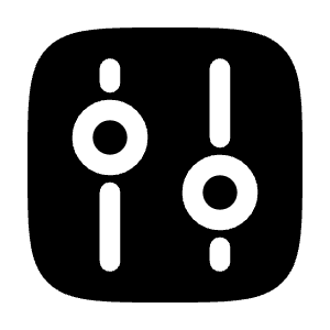 Tuning Square Icon from Solar Bold Set