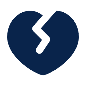 Heart Crack Fill Icon from Mingcute Fill Set