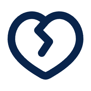 Heart Crack Line Icon from Mingcute Line Set