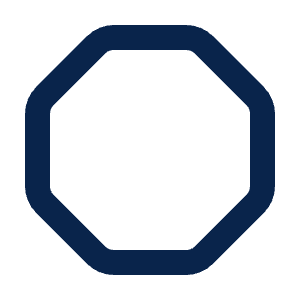 Octagon Line Icon from Mingcute Line Set