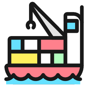 Shipment Cargo Boat Icon from Ultimate Colors - Free Set