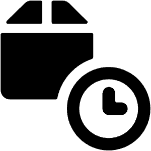 Shipment Clock Icon from Ultimate Bold - Free Set