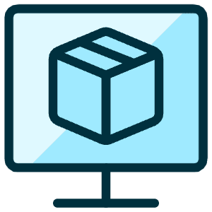 Shipment Online Monitor 1 Icon from Ultimate Duotone - Free Set