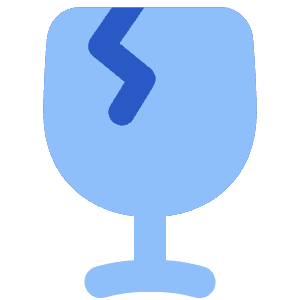 Fragile Icon from Flex Flat - Free Set