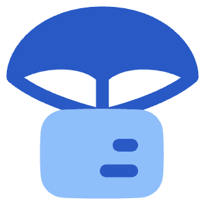 Parachute Drop Icon from Plump Flat - Free Set