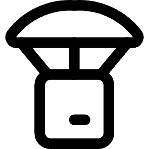 Parachute Drop Icon from Core Line - Free Set