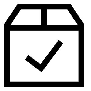 Shipment Check Icon from Sharp Line - Free Set